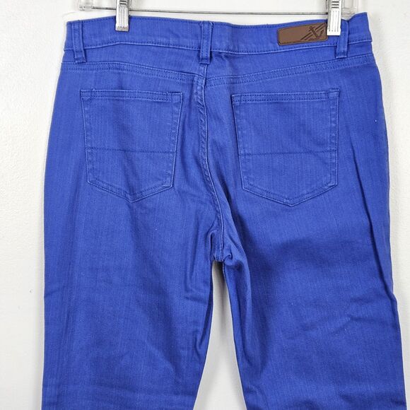 Dockers Women's Indigo Blue 6 Denim Jeans 31x31 Straight Leg Skinny Low Mid-Rise - Picture 5 of 9